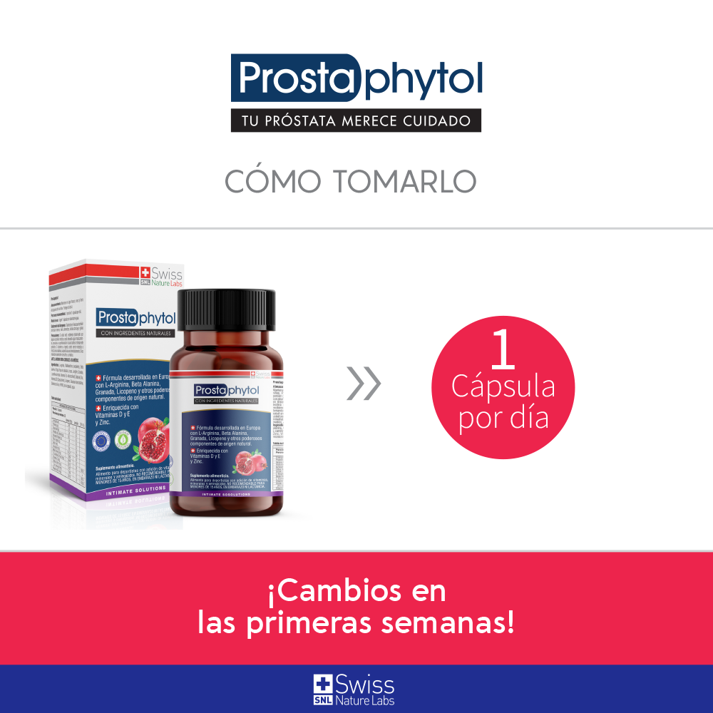 Prostaphytol - suplemento en cápsulas para el cuidado prostático masculino
