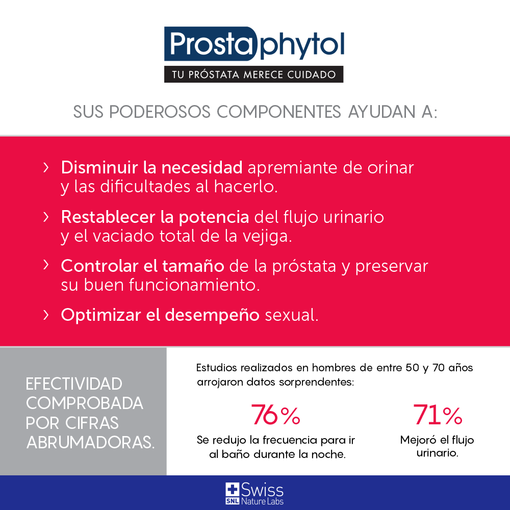 Prostaphytol - suplemento en cápsulas para el cuidado prostático masculino