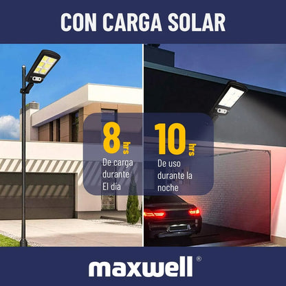 Foco Solar Antirrobo de Alta Potencia con Sensor de Movimiento Autónomo