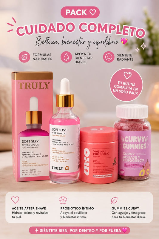 Pack Cuidado Completo - set de productos para tu rutina de bienestar y cuidado personal