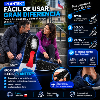 PLANTEK™ | Plantillas para Aliviar el Dolor de Talón y Espalda